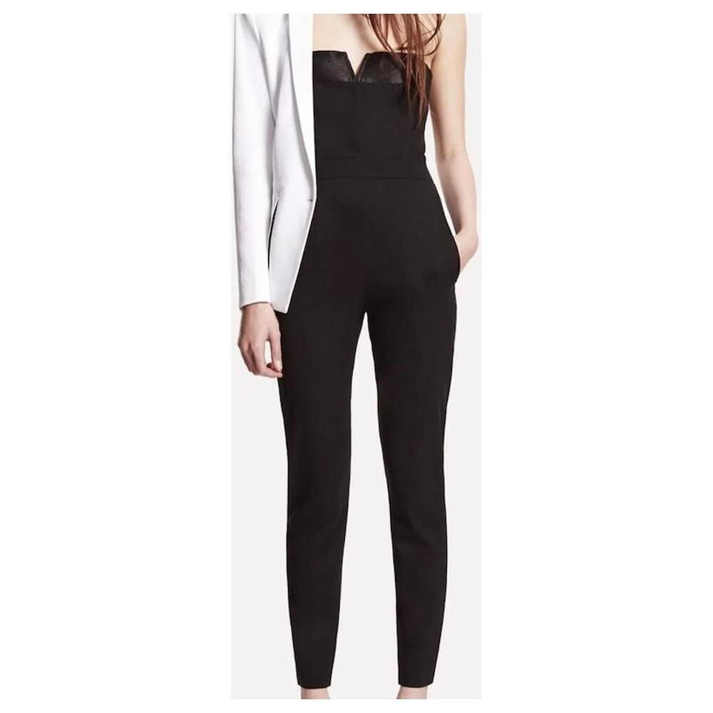 The Kooples Black Side Zip Sleeveless Jumpsuit Size 10